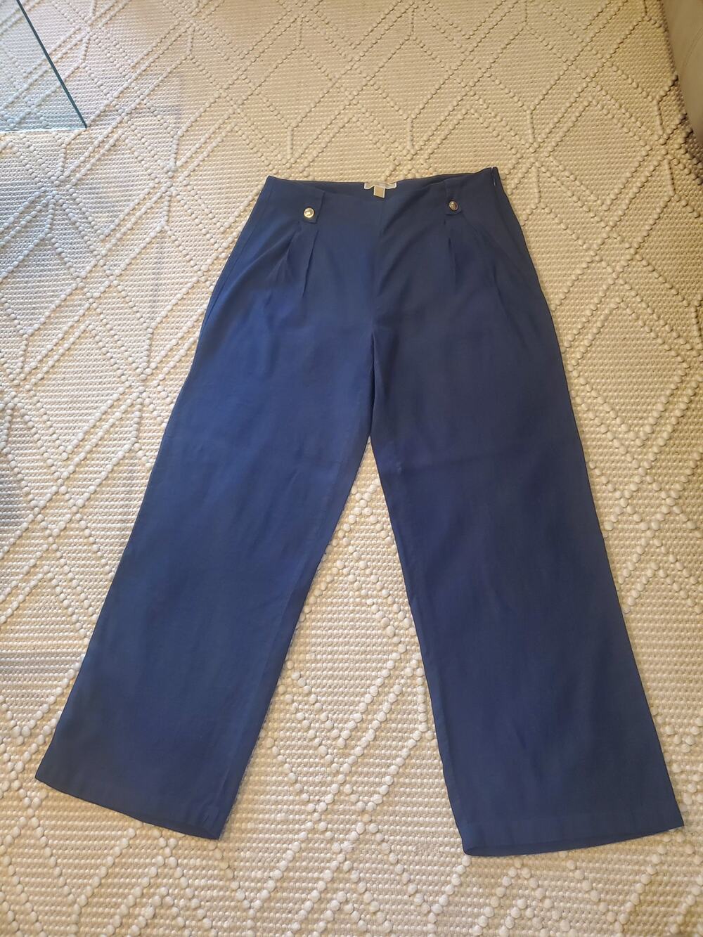 Michael Kors Wide Leg Pleated Trousers size 12